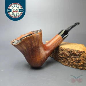 Savinelli Autograph 3 Partially Sandblasted Freehand Estate Briar Pipe, Italian Estates, 6mm