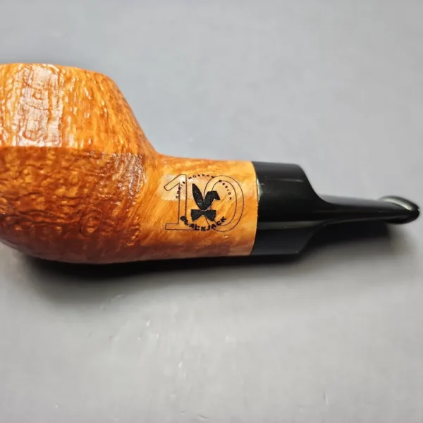 Morgan BlackJack 10th Anniversary Sandblasted Rhodesian Estate Briar Pipe, Unsmoked - Image 11