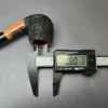 Al Pascia Classic Line Partially Rusticated Bent Billiard Estate Briar Pipe, Unsmoked - Image 10