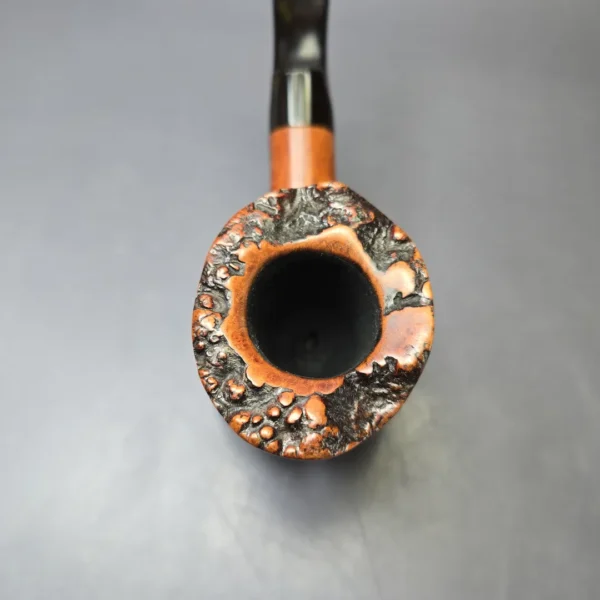 Savinelli Autograph 3 Partially Sandblasted Freehand Estate Briar Pipe, Italian Estates, 6mm - Image 5