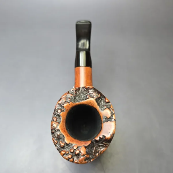 Savinelli Autograph 3 Partially Sandblasted Freehand Estate Briar Pipe, Italian Estates, 6mm - Image 6