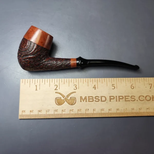 Thayne (Jarl) 15 B Partially Sandblasted Egg Estate Briar Pipe, Danish Estates - Image 9