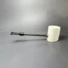 MBSD Meerschaum Deluxe Smooth Poker Block Meerschaum Pipe, New - Image 8