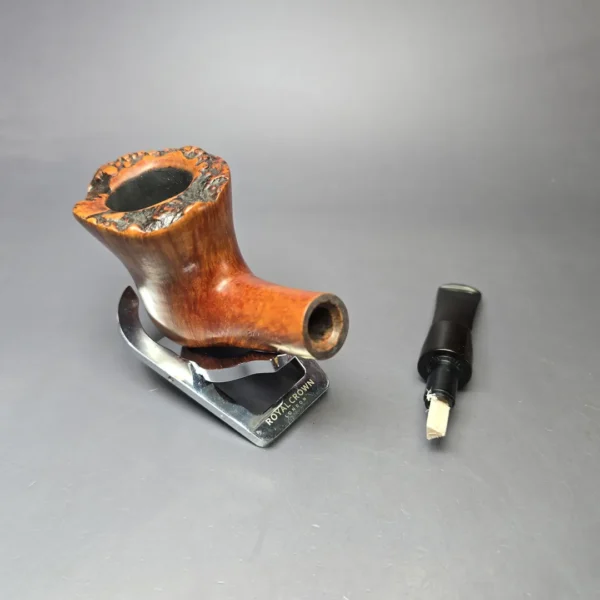 Savinelli Autograph 3 Partially Sandblasted Freehand Estate Briar Pipe, Italian Estates, 6mm - Image 11