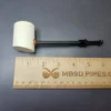 MBSD Meerschaum Deluxe Smooth Poker Block Meerschaum Pipe, New - Image 9