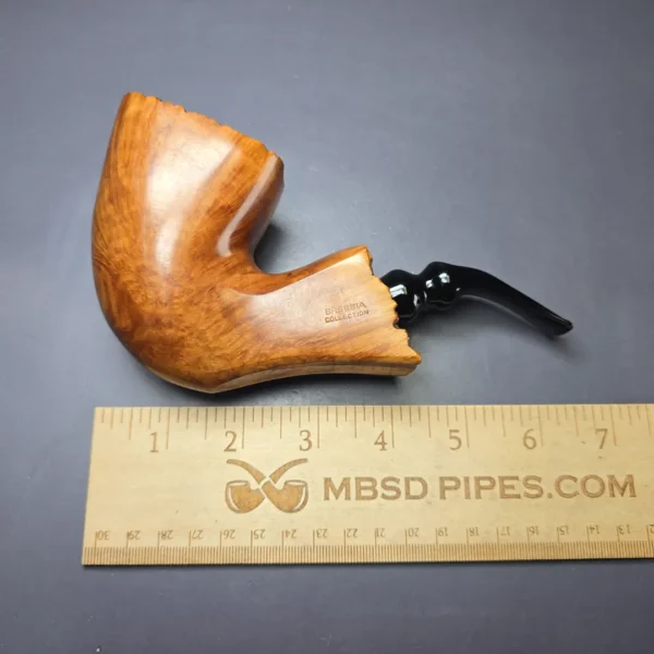 Brebbia Collection Smooth Freehand Estate Briar Pipe, Unsmoked - Image 9
