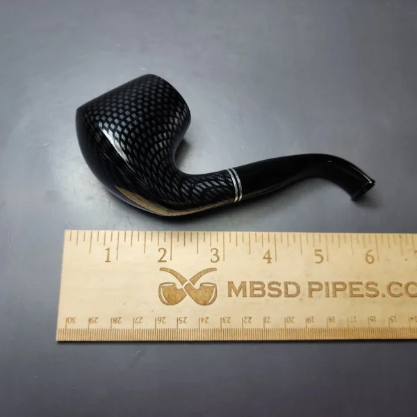 Molina Carbon Smooth Brandy Volcano Estate Briar Pipe, Unsmoked, 9mm - Image 9
