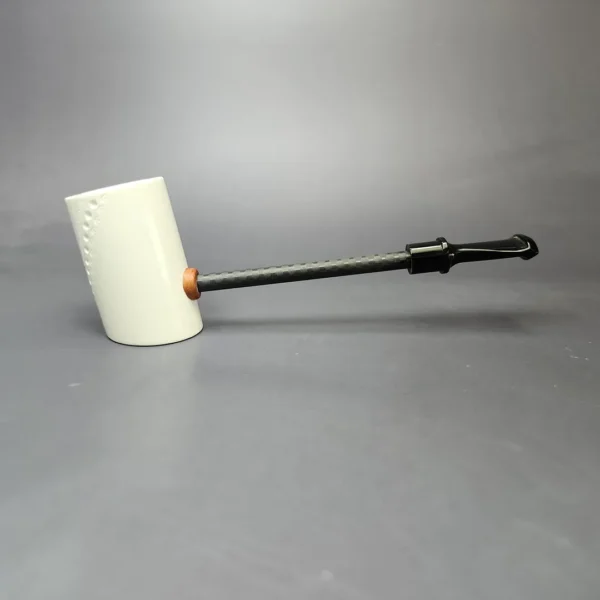 MBSD Meerschaum Deluxe Smooth Poker Block Meerschaum Pipe, New - Image 3