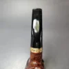 Savinelli Tevere 616 KS Rusticated Bent Billiard Estate Briar Pipe, Italian Estates, 6mm - Image 6