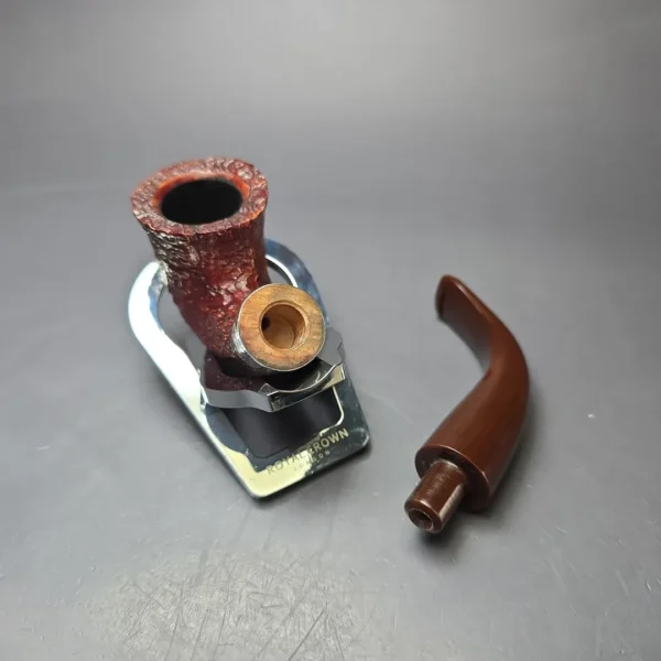 Peterson Irish Harp 05 Sandblasted Calabash w/ Silver Estate Briar Pipe, Irish Estates - Image 11