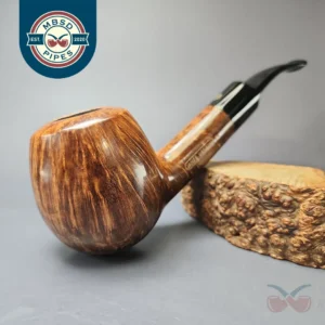 James Upshall Empire Series Executive Smooth Magnum Apple Estate Briar Pipe, English Estates