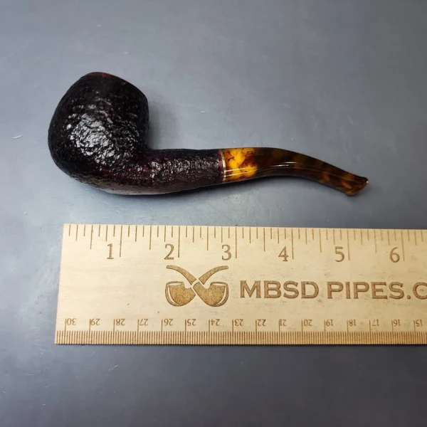 Savinelli Tortuga 626 Partially Rusticated Apple Estate Briar Pipe, Unsmoked, 6mm - Image 11