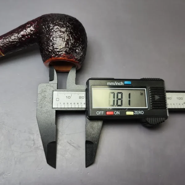 Savinelli Tortuga 626 Partially Rusticated Apple Estate Briar Pipe, Unsmoked, 6mm - Image 12