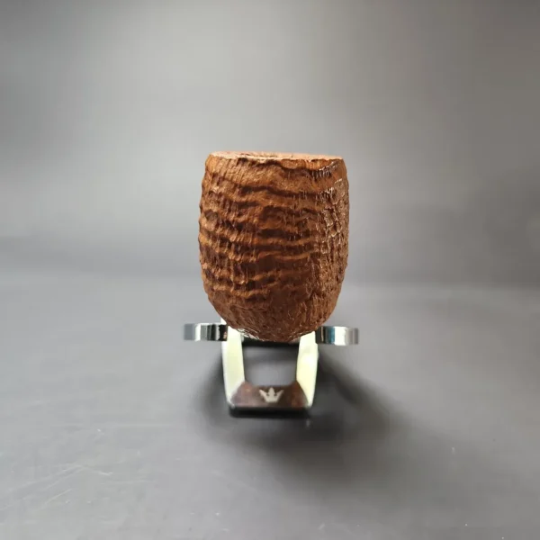 Charatan's Make Lane Era Free Hand Relief Sandblasted Billiard Estate Briar Pipe, Unsmoked - Image 3