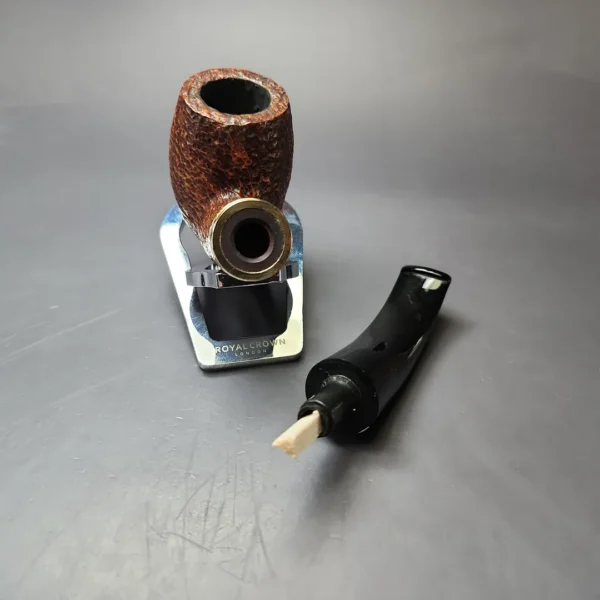 Savinelli Tevere 616 KS Rusticated Bent Billiard Estate Briar Pipe, Italian Estates, 6mm - Image 12