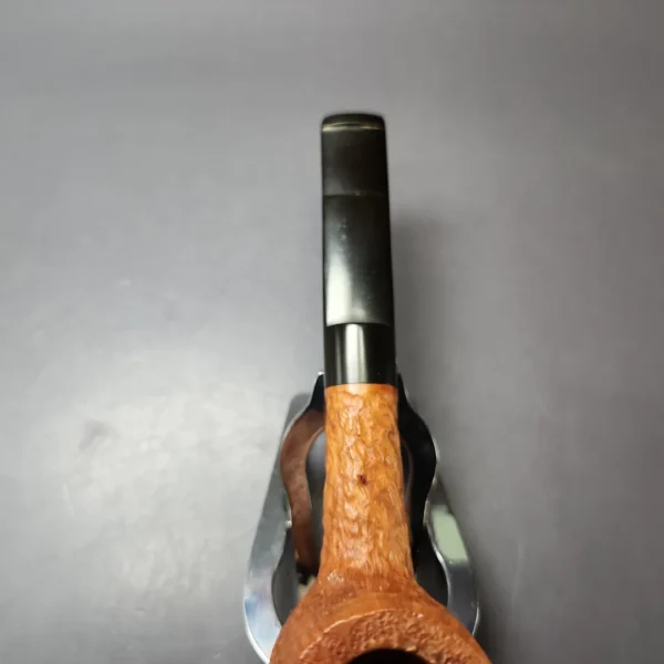 Charatan's Make Lane Era Free Hand Relief Sandblasted Billiard Estate Briar Pipe, Unsmoked - Image 5