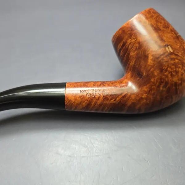 Sasieni 4 Dot Walnut Smooth Standing Billiard Estate Briar Pipe, English Estates - Image 7