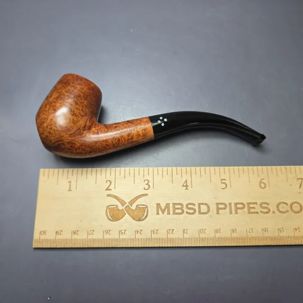 Sasieni 4 Dot Walnut Smooth Standing Billiard Estate Briar Pipe, English Estates - Image 9