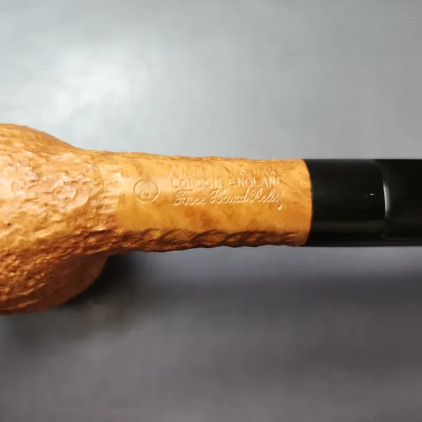 Charatan's Make Lane Era Free Hand Relief Sandblasted Billiard Estate Briar Pipe, Unsmoked - Image 10