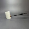 MBSD Meerschaum Deluxe Smooth Poker Block Meerschaum Pipe, New - Image 2