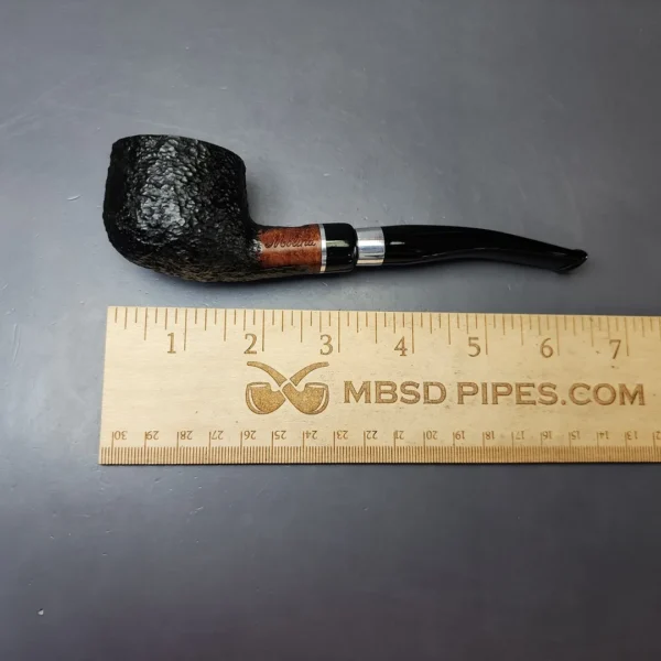 Molina 1 Partially Rusticated Pot Estate Briar Pipe, Unsmoked, 9mm - Image 8
