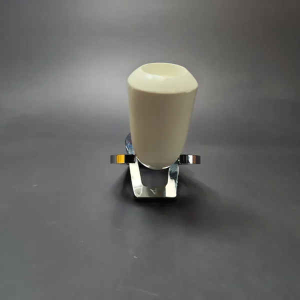 Smooth Stack Cutty w/ Blue Stem & Case Estate Block Meerschaum Pipe, Unsmoked - Image 4