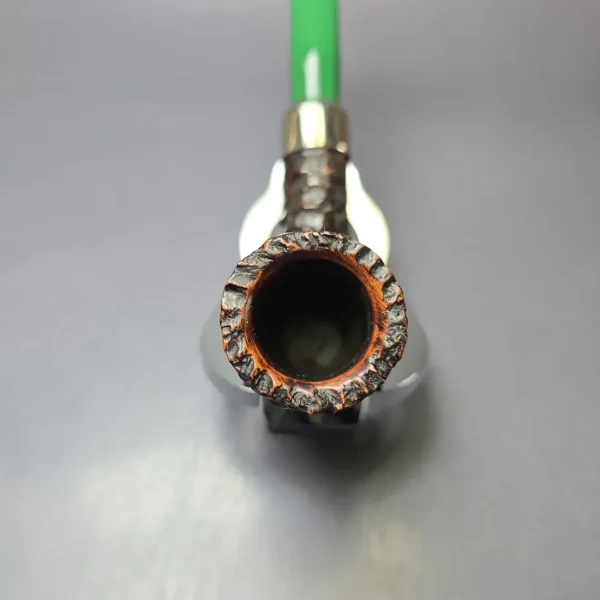 Peterson 2022 St Patrick's Day D20 Rusticated Stack Estate Briar Pipe, Irish Estates - Image 5