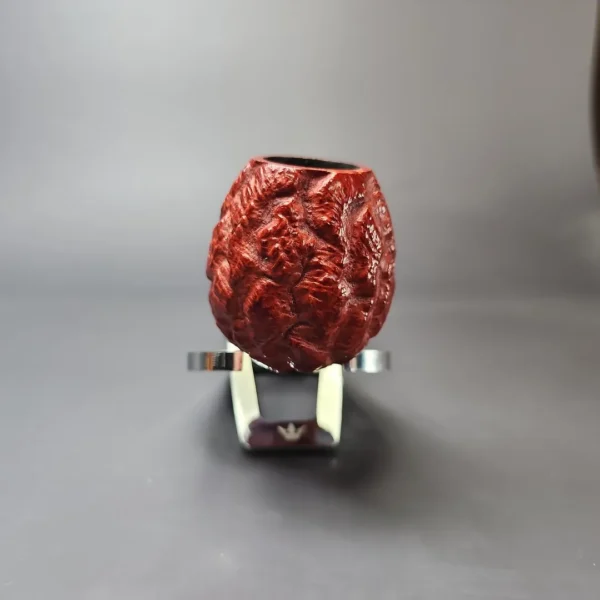 Mistella Gem Series Rusticated Apple Estate Briar Pipe, Unsmoked - Image 3