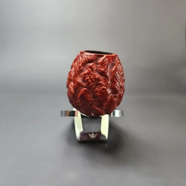 Mistella Gem Series Rusticated Apple Estate Briar Pipe, Unsmoked - Image 4