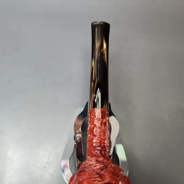 Mistella Gem Series Rusticated Apple Estate Briar Pipe, Unsmoked - Image 6