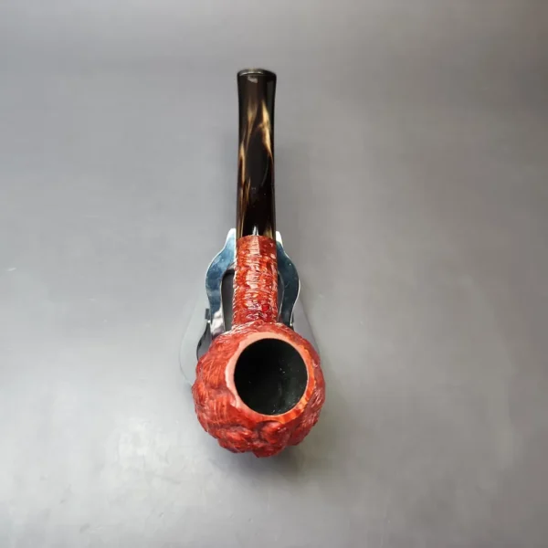Mistella Gem Series Rusticated Apple Estate Briar Pipe, Unsmoked - Image 7