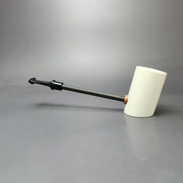 MBSD Meerschaum Deluxe Smooth Poker Block Meerschaum Pipe, New - Image 8