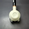 MBSD Meerschaum Deluxe Smooth Squat Rhodesian Block Meerschaum Pipe, New - Image 4