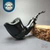 Nording Black Smooth Freehand Estate Briar Pipe, Unsmoked