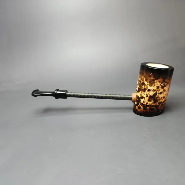 MBSD Meerschaum Deluxe Smooth Poker Block Meerschaum Pipe, New - Image 7
