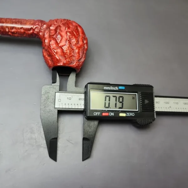 Mistella Gem Series Rusticated Apple Estate Briar Pipe, Unsmoked - Image 10