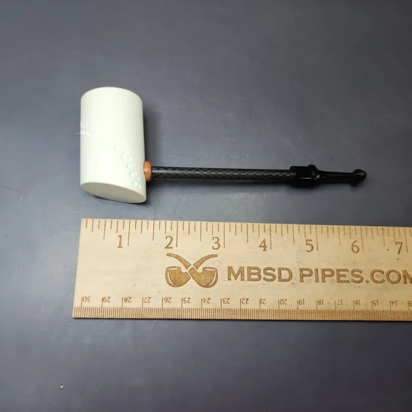 MBSD Meerschaum Deluxe Smooth Poker Block Meerschaum Pipe, New - Image 9