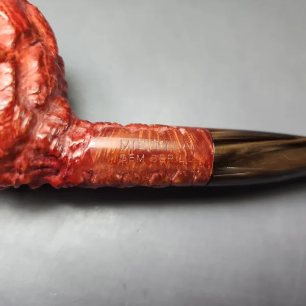 Mistella Gem Series Rusticated Apple Estate Briar Pipe, Unsmoked - Image 11