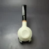 MBSD Meerschaum Deluxe Smooth Squat Rhodesian Block Meerschaum Pipe, New - Image 6