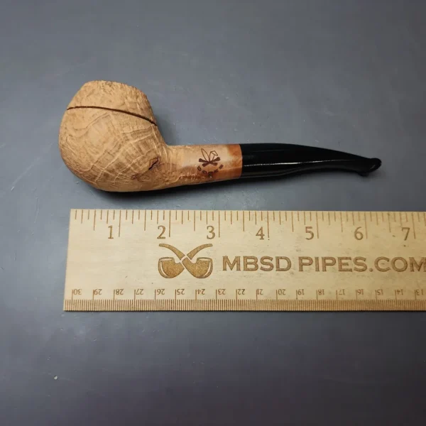 Morgan Bones Sandblasted Rhodesian Briar Pipe, New - Image 8