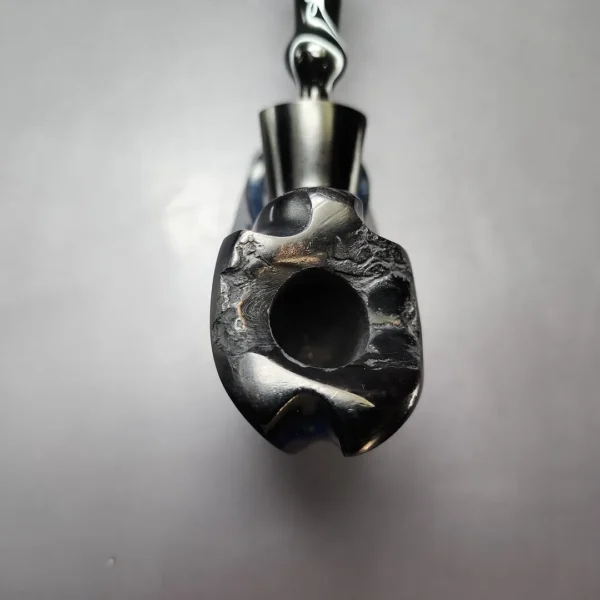 Nording Black Smooth Freehand Estate Briar Pipe, Unsmoked - Image 4