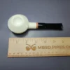 MBSD Meerschaum Deluxe Smooth Squat Rhodesian Block Meerschaum Pipe, New - Image 8