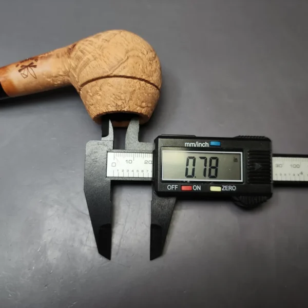 Morgan Bones Sandblasted Rhodesian Briar Pipe, New - Image 9