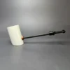 MBSD Meerschaum Deluxe Smooth Poker Block Meerschaum Pipe, New - Image 2