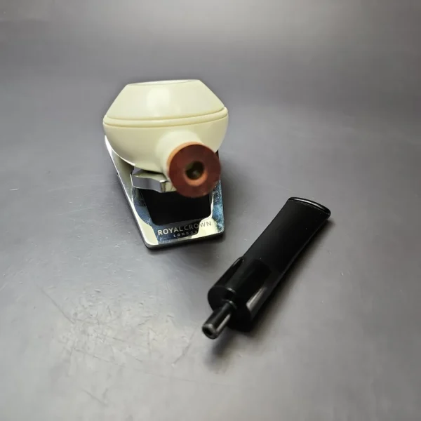 MBSD Meerschaum Deluxe Smooth Squat Rhodesian Block Meerschaum Pipe, New - Image 10