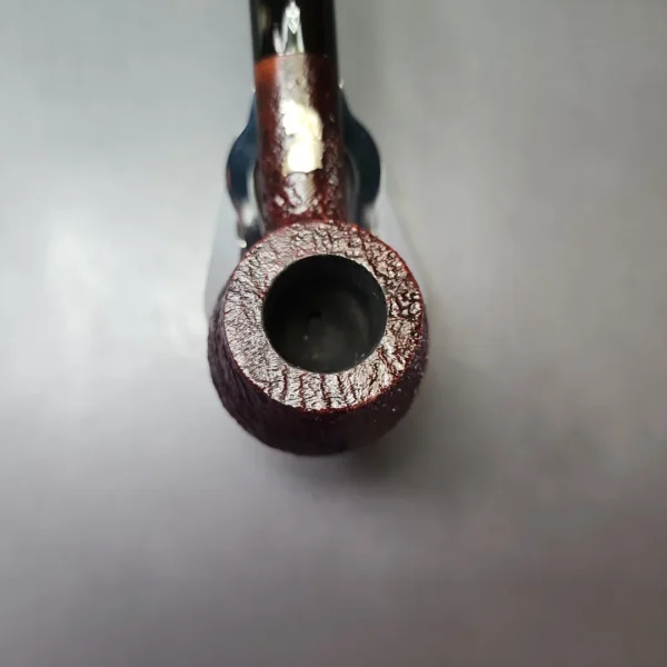 Savinelli Dante Sandblasted Diplomat w/ Silver Estate Briar Pipe, Unsmoked, 9mm - Image 4