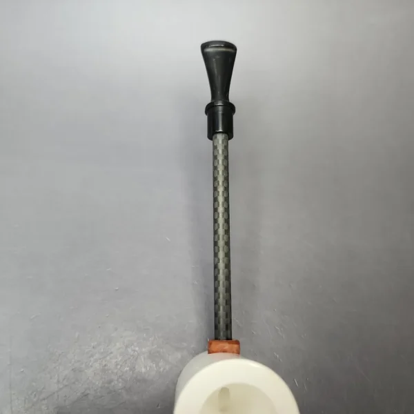 MBSD Meerschaum Deluxe Smooth Poker Block Meerschaum Pipe, New - Image 5