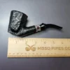 Aldo Velani Firmata Sabbiata Sandblasted Panel Dublin w/ Silver Estate Briar Pipe, Italian Estates - Image 8