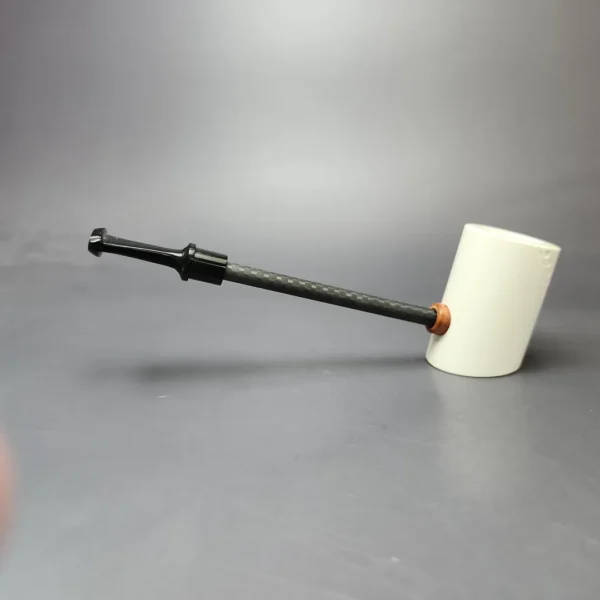 MBSD Meerschaum Deluxe Smooth Poker Block Meerschaum Pipe, New - Image 7