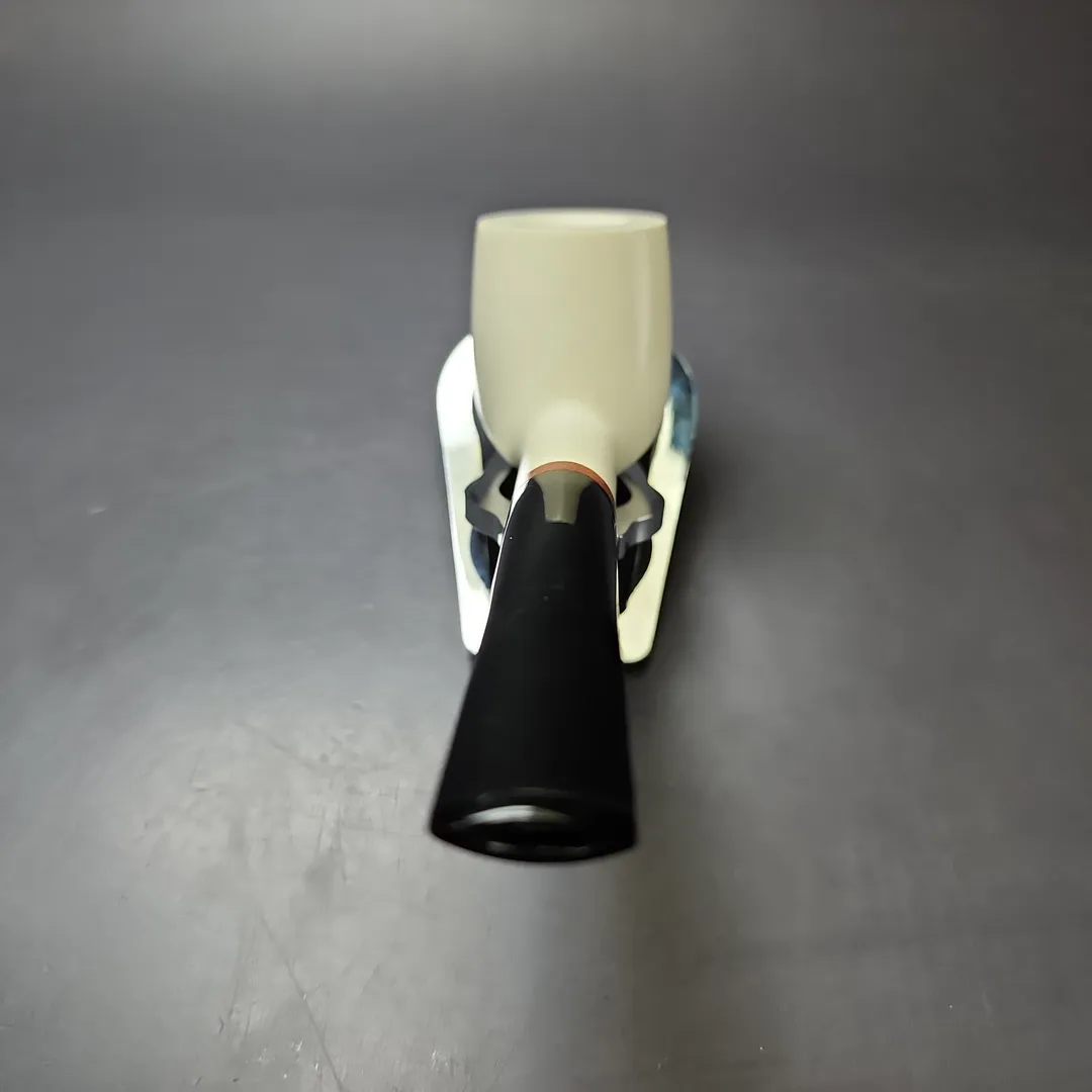 MBSD Meerschaum Deluxe Smooth Large Billiard Block Meerschaum Pipe, New - Image 4